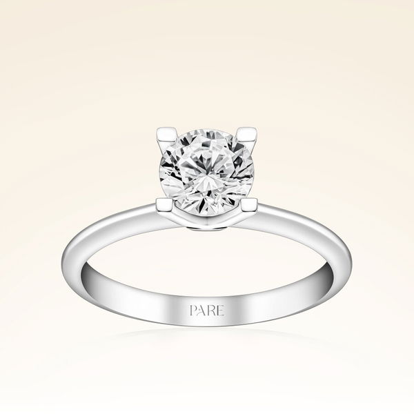 G Renk 1,00 Karat HRD Sertifikalı Tektaş Pırlanta Yüzük - Pare Pırlanta