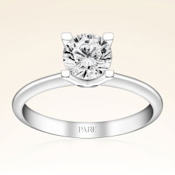 G Renk 1,00 Karat HRD Sertifikalı Tektaş Pırlanta Yüzük - 1