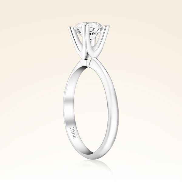 G Renk 1,00 Karat HRD Sertifikalı Tektaş Pırlanta Yüzük - Pare Pırlanta