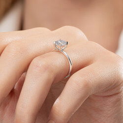 1,00 Karat Tektaş Pırlanta Yüzük - PR01363-H40 - 7