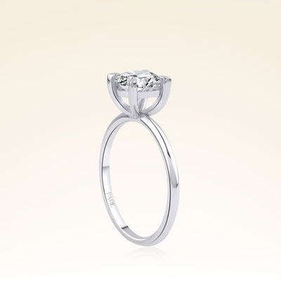 G Renk 1,00 Karat HRD Sertifikalı Tektaş Pırlanta Yüzük - Pare Pırlanta