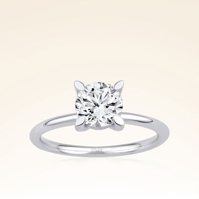 G Renk 1,00 Karat HRD Sertifikalı Tektaş Pırlanta Yüzük - Pare Pırlanta