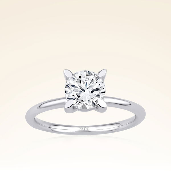 G Renk 1,00 Karat HRD Sertifikalı Tektaş Pırlanta Yüzük - Pare Pırlanta