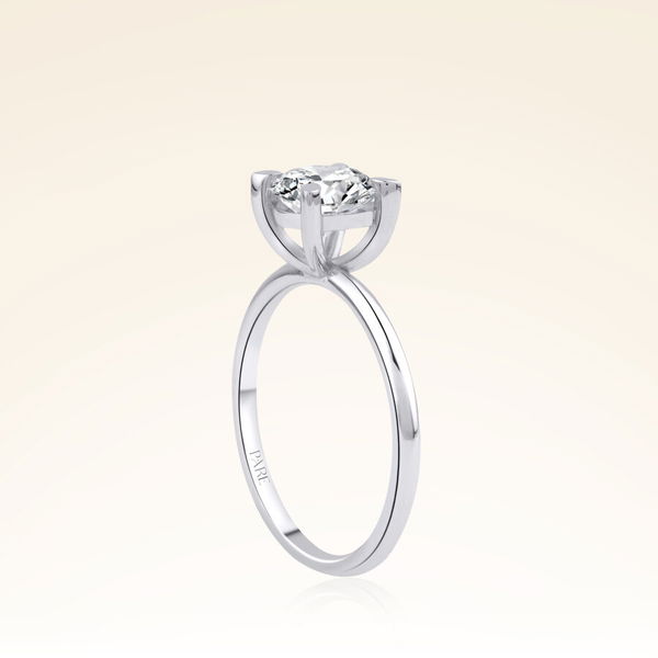 G Renk 1,00 Karat HRD Sertifikalı Tektaş Pırlanta Yüzük - Pare Pırlanta