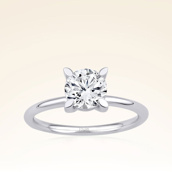 G Renk 1,00 Karat HRD Sertifikalı Tektaş Pırlanta Yüzük - Pare Pırlanta