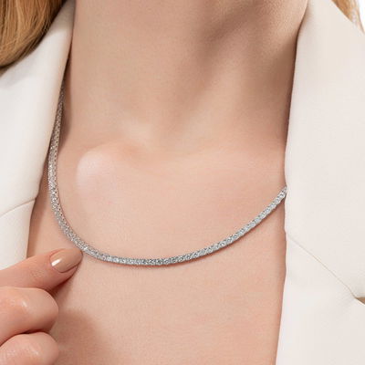 10,21 Karat Suyolu Pırlanta Gerdanlık - Pare Pırlanta