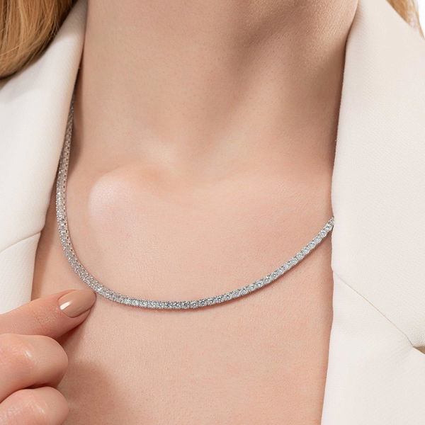 10,21 Karat Suyolu Pırlanta Gerdanlık - Pare Pırlanta