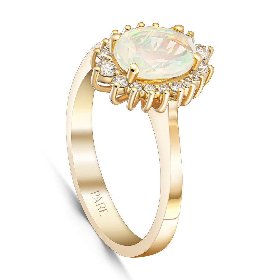 1,04 Karat Pırlantalı Opal Yüzük - PR01151 - 2