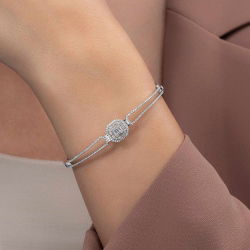 1,05 Karat Baget Pırlanta Bileklik - 3