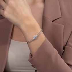 1,05 Karat Baget Pırlanta Bileklik - 2