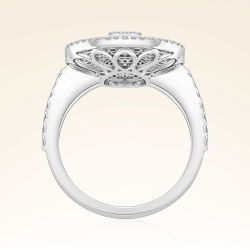 1,05 Karat Kolu Taşlı Baget Pırlanta Yüzük - 3