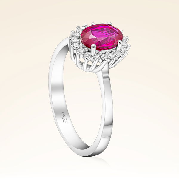 1,05 Karat Pırlanta Yakut Yüzük - Pare Pırlanta