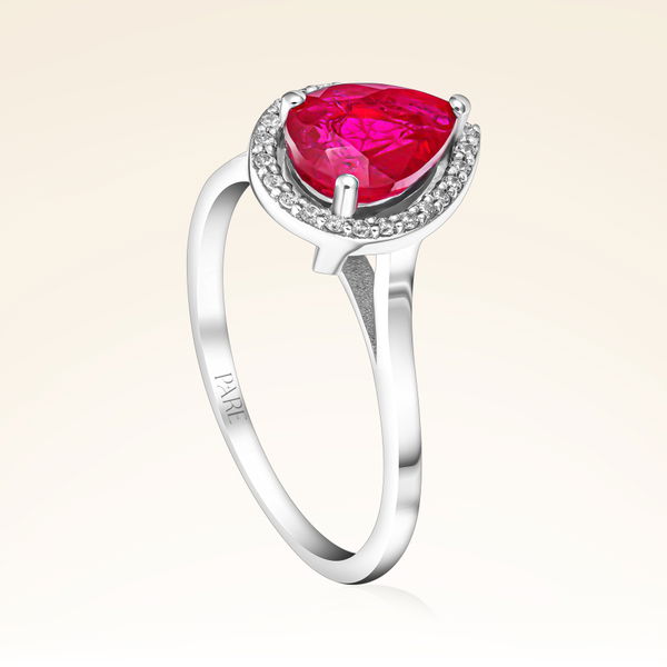 1,05 Karat Yakut Pırlanta Yüzük - Pare Pırlanta