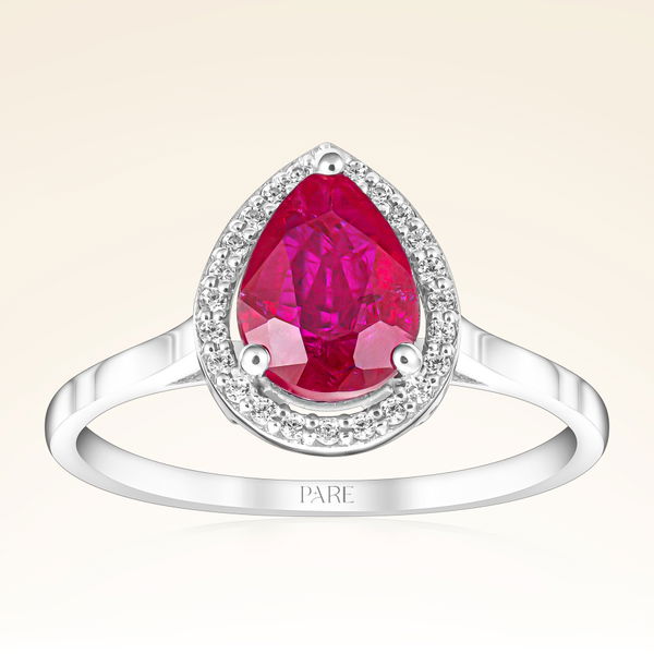 1,05 Karat Yakut Pırlanta Yüzük - Pare Pırlanta