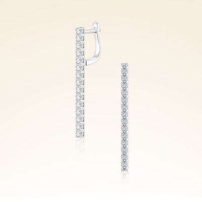 1,08 Karat Suyolu Pırlanta Küpe - Pare Pırlanta