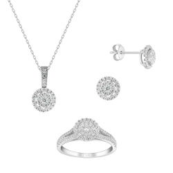 1,09 Karat Fantezi Pırlanta Set - PRS0023 - 1