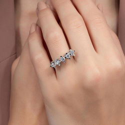 1,10 Karat Beştaş Pırlanta Yüzük - PR00862 - 4