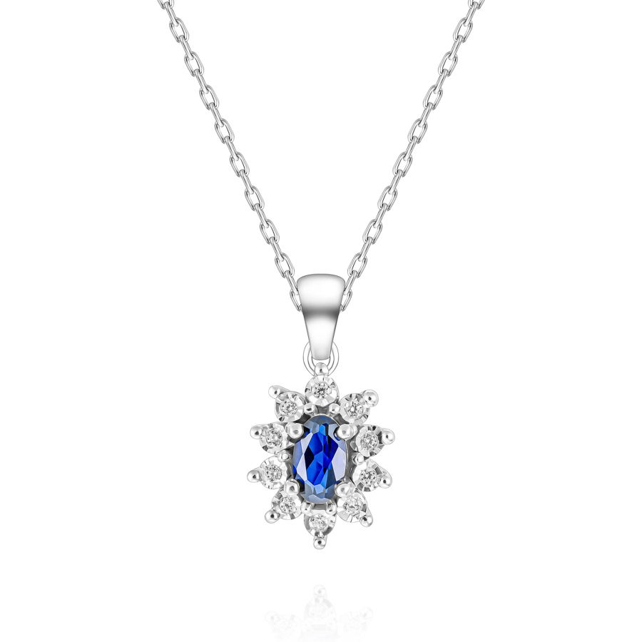 1,10 Karat Safir Pırlanta kolye - PR00991 - 1