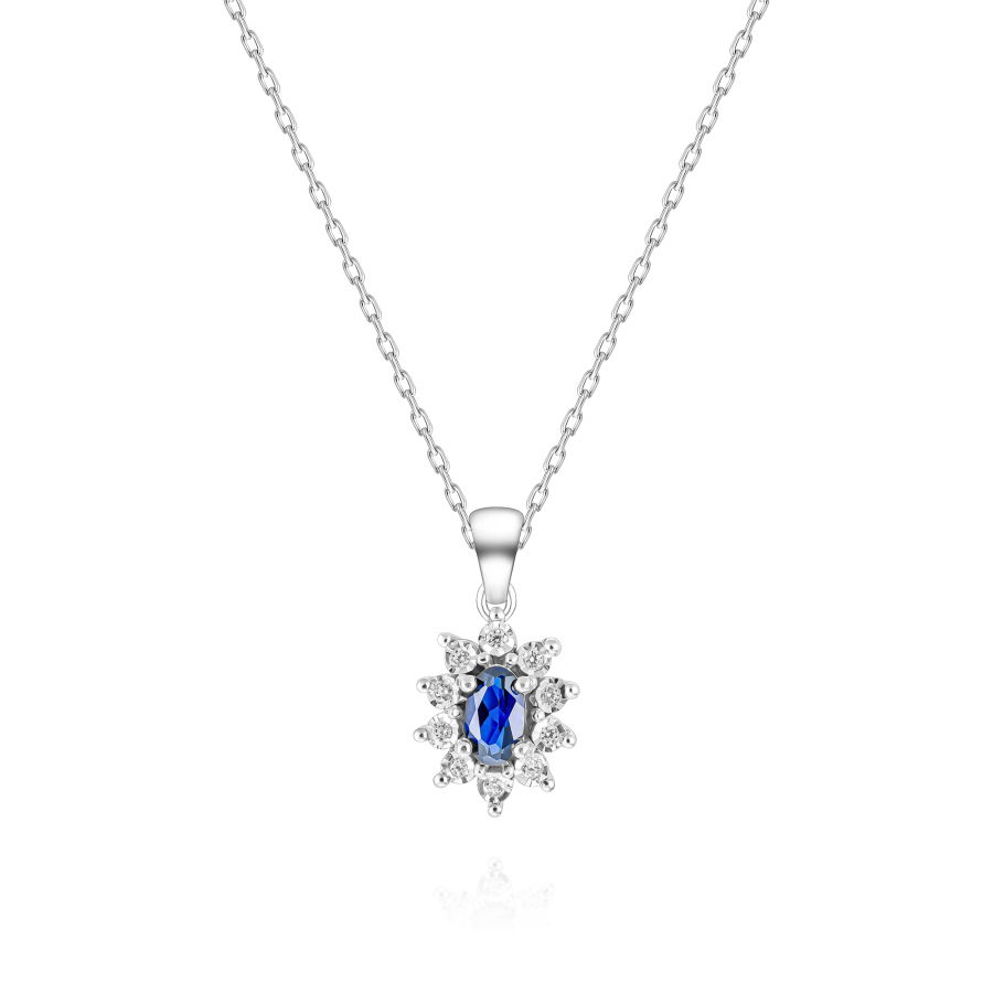 1,10 Karat Safir Pırlanta kolye - PR00991 - 2