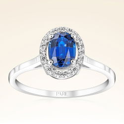 1,10 Karat Safir Pırlanta Yüzük - PR00672 - 1