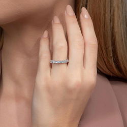 1,13 Karat Yarımtur Pırlanta Yüzük - PR00857 - 4