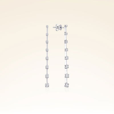 1,14 Karat Pırlanta Suyolu Küpe - Pare Pırlanta