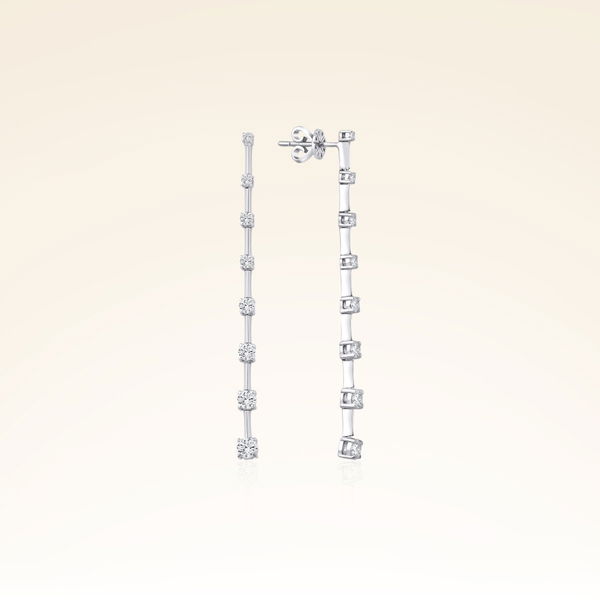 1,14 Karat Pırlanta Suyolu Küpe - Pare Pırlanta