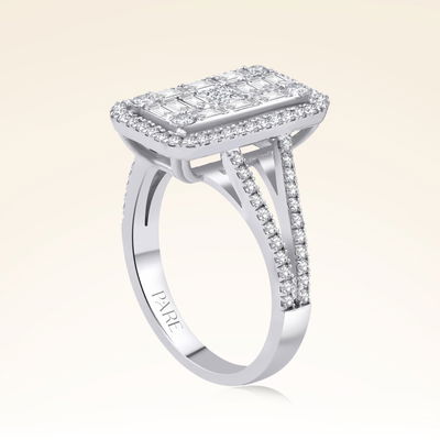 1,18 Karat Baget Pırlanta Yüzük - Pare Pırlanta