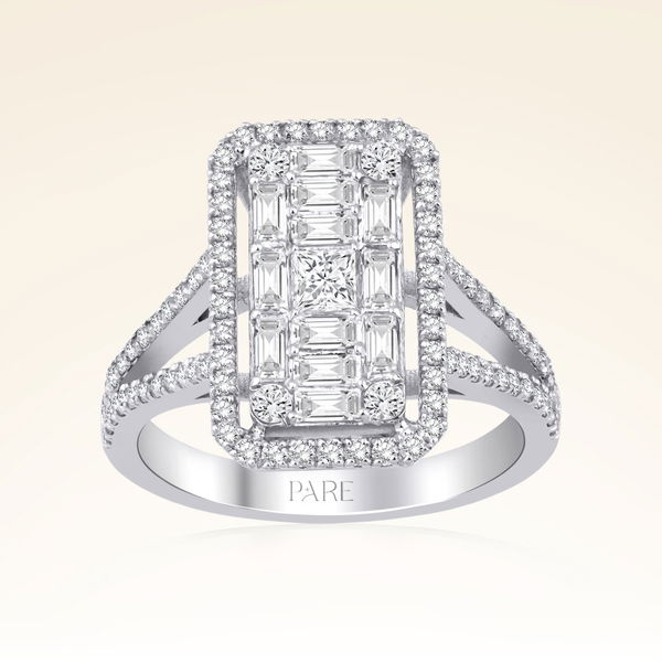 1,18 Karat Baget Pırlanta Yüzük - Pare Pırlanta