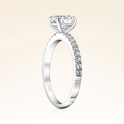 1,20 Karat Kenarı Taşlı Tektaş Pırlanta Yüzük - Pare Pırlanta