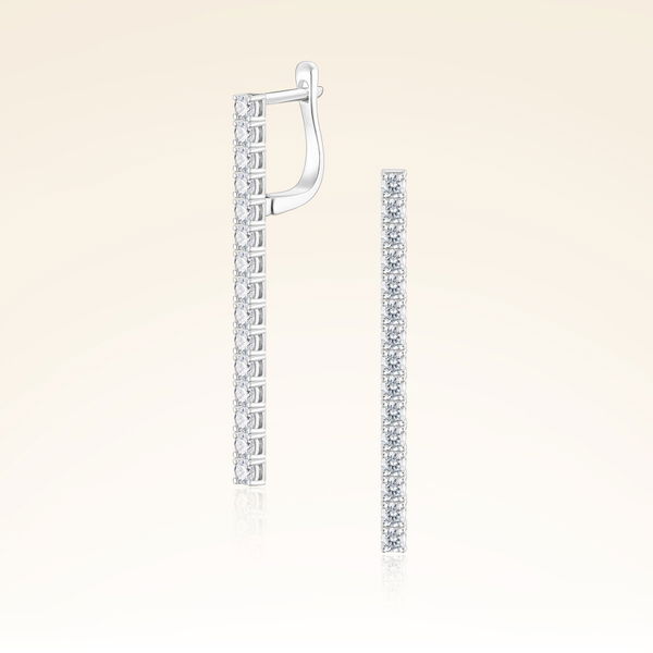 1,20 Karat Suyolu Pırlanta Küpe - Pare Pırlanta