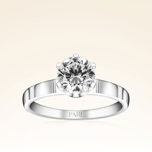 G Renk 1,20 Karat HRD Sertifikalı Tektaş Pırlanta Yüzük - Pare Pırlanta