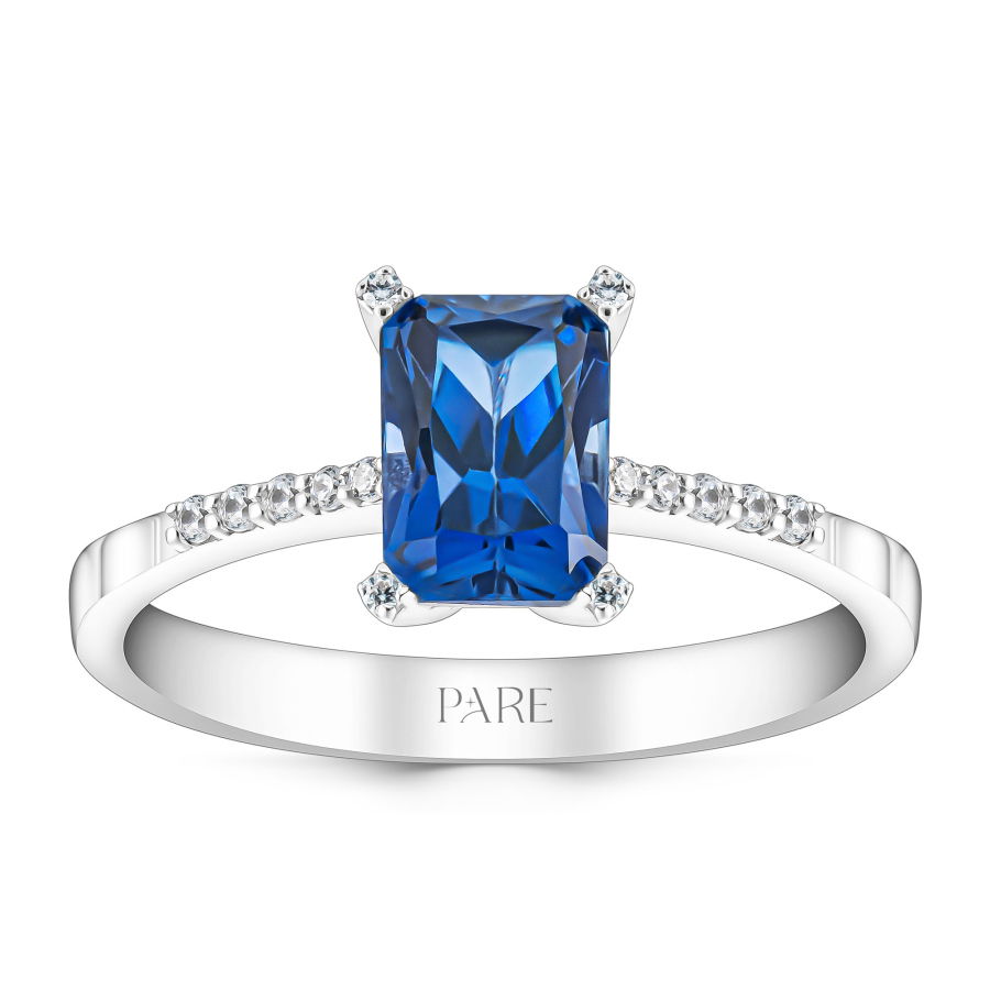 1,22 Karat Pırlanta Safir Yüzük - PR00159-8 - 1