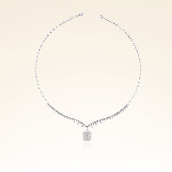 1,23 Karat Pırlantalı Baget Gerdanlık - Pare Pırlanta