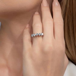 1,25 Karat Beştaş Pırlanta Yüzük - 4