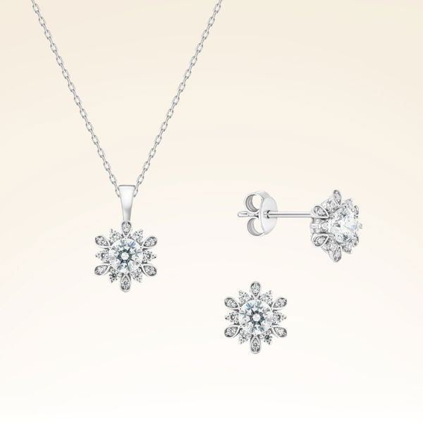 1,28 Karat Fantezi Pırlanta Set - Pare Pırlanta