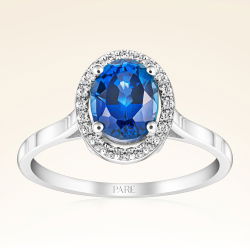 1,30 Karat Safir Pırlanta Yüzük - PR00838 - 1