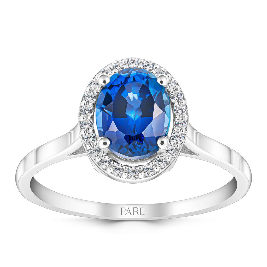 1,30 Karat Safir Pırlanta Yüzük - PR00838 - 1