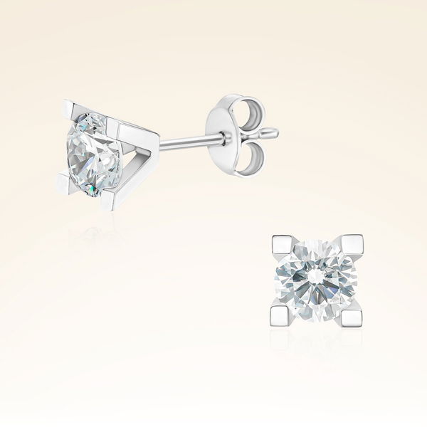 1,30 Karat Tektaş Pırlanta Küpe - Pare Pırlanta