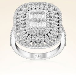 1,39 Karat Kolu Taşlı Baget Pırlanta Yüzük - PR00224 - 1