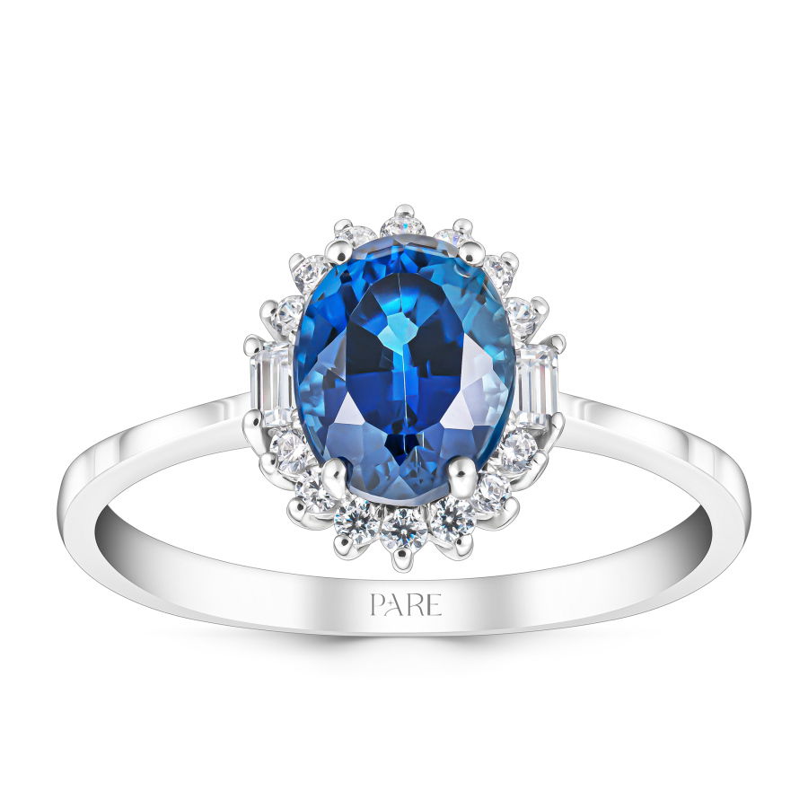 1,40 Karat Pırlanta Safir Yüzük - PR00149 - 1