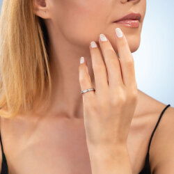 1,45 Karat Pırlanta Tamtur Yüzük - 3