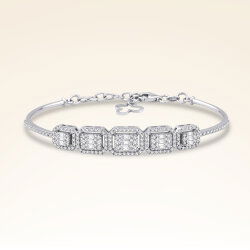 1,46 Karat Pırlantalı Baget Bileklik - 1