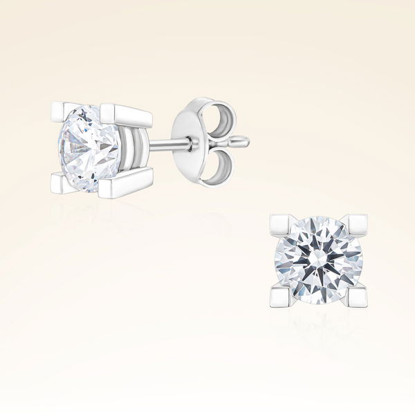 1,50 Karat Tektaş Pırlanta Küpe - Pare Pırlanta