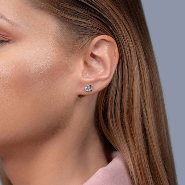 1,50 Karat Tektaş Pırlanta Küpe - Pare Pırlanta