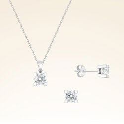 1,50 Karat Tektaş Pırlanta Set - 1