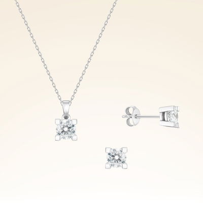 1,50 Karat Tektaş Pırlanta Set - Pare Pırlanta