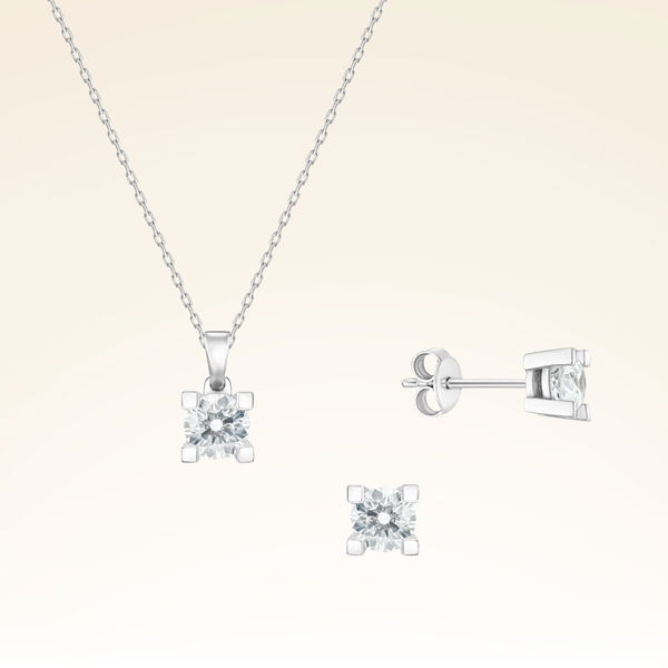 1,50 Karat Tektaş Pırlanta Set - Pare Pırlanta