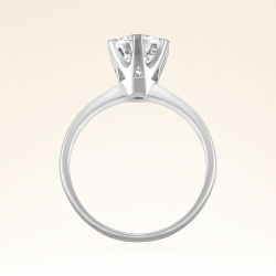 G Renk 1,50 Karat HRD Sertifikalı Tektaş Pırlanta Yüzük - 3