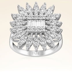 1,60 Karat Baget Pırlanta Yüzük - PR00264 - 1